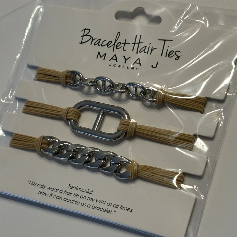 Maya J Bracelet Hair Ties Set of 3